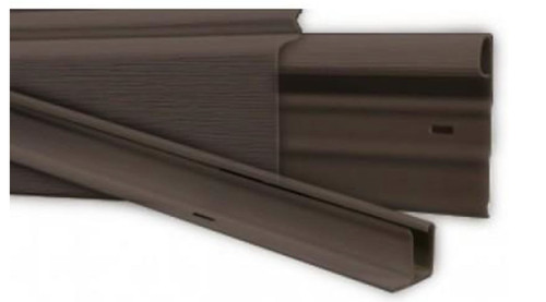 Dark brown mobile home - dark,